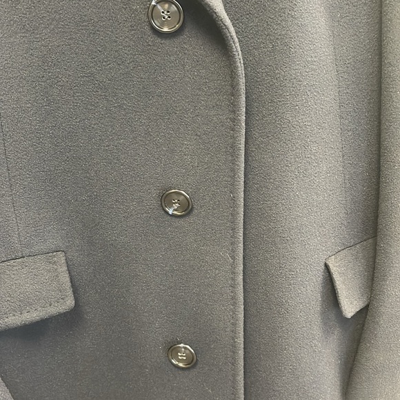 Men's Mongolian Cashmere Long Coat (approx size 40) in Navy/black - Picture 9 of 10